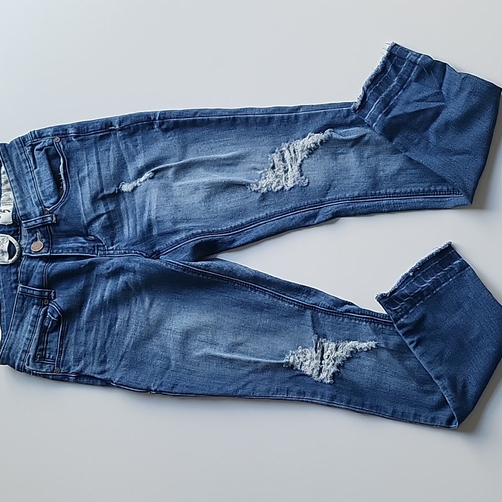Indigo Rein Anklet Junior's Jeans, Size 5